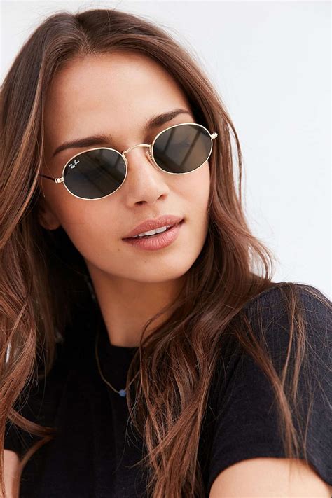 ray ban small oval sunglasses.